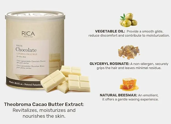 [C148] Rica Wax - White Chocolate - 800Ml