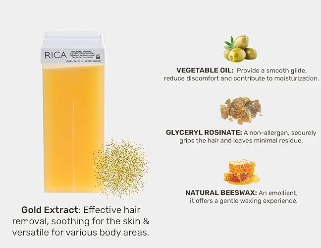 [C142] Rica Gold Roll On Wax 100Grm