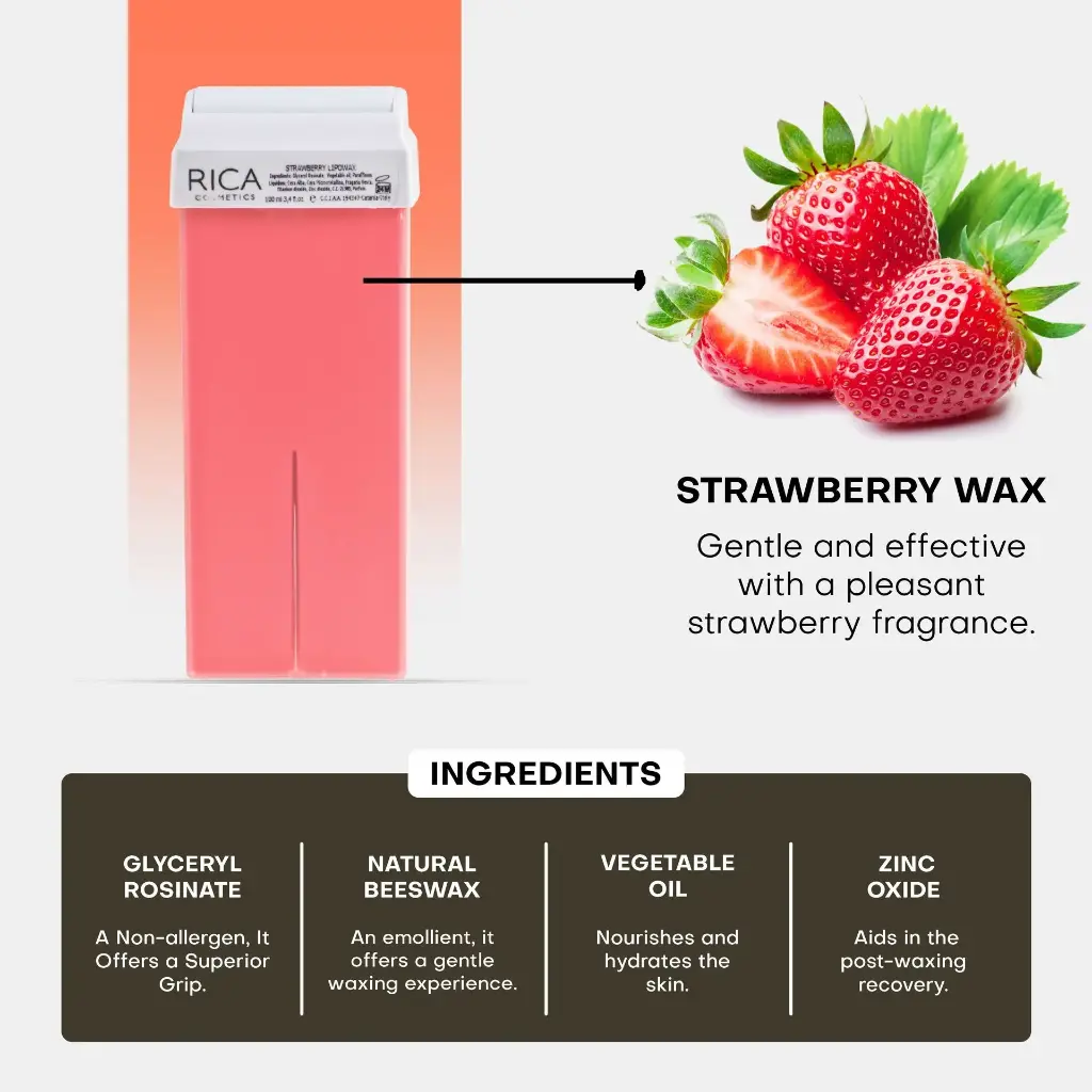 [S0420] Rica Strawberry Wax Refill
