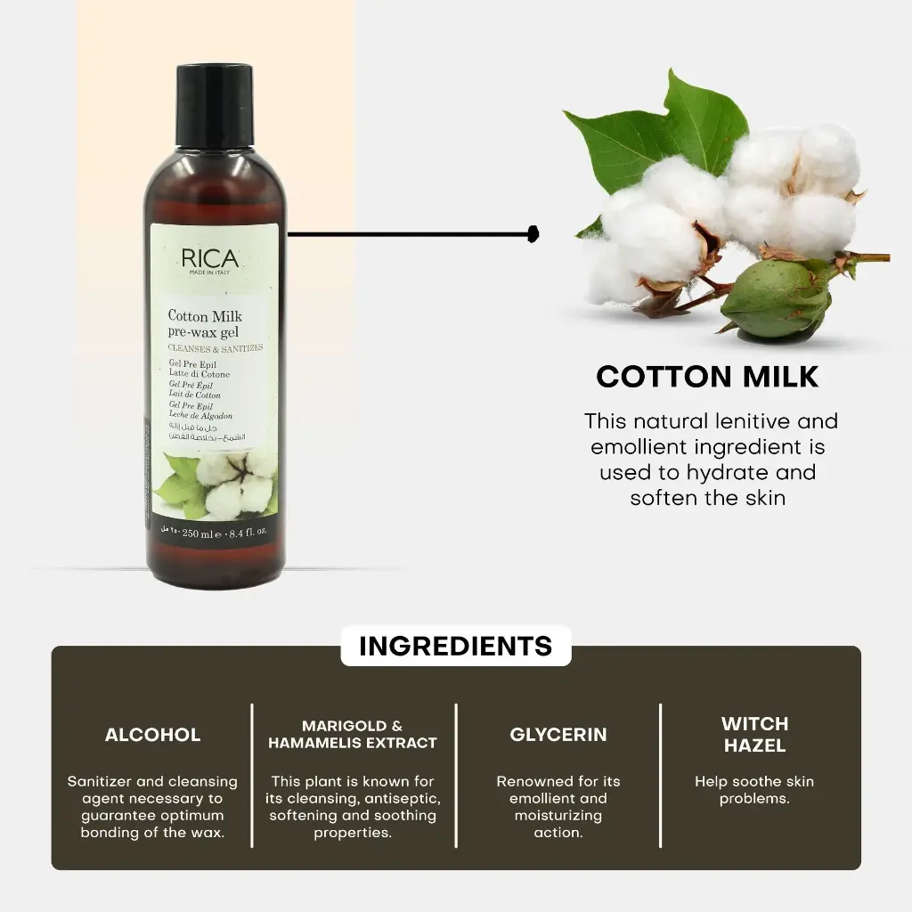 Rica Cotton Milk Pre-Waxing Gel